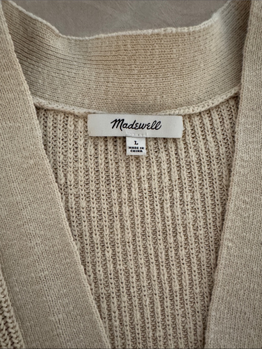 Cotton Button-Front Cardigan - Picture 2 of 4